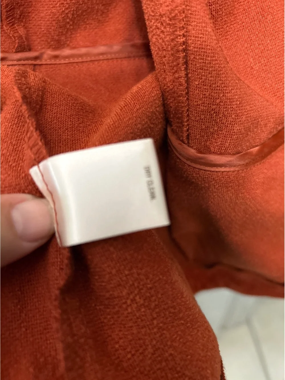 Orange Velvet Button-Up Jacket